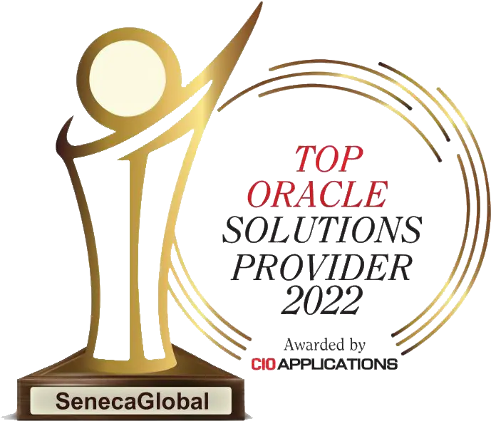 top oracle solutions provider award badge 2022